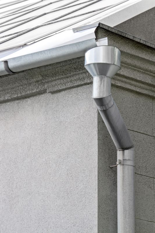Rainwater Flow in Gutter System